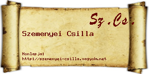 Szemenyei Csilla névjegykártya